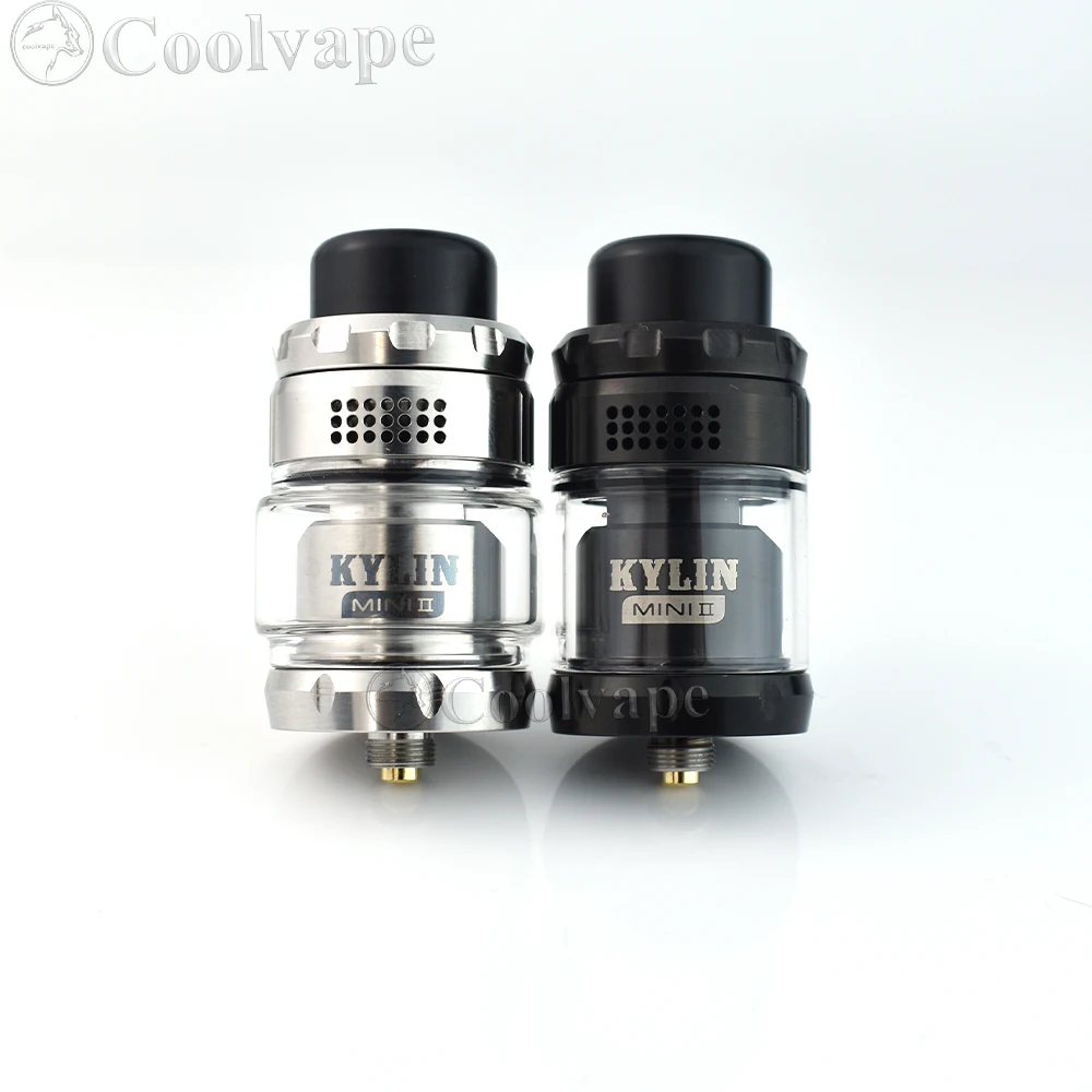 Wolfcoolvape 24.4mm Kylin Mini V2 RTA Tanque Vape Atomizador 3ml/5ml Capacidade Bobina Única RTA com 510 Rosca para Mods E-Cig