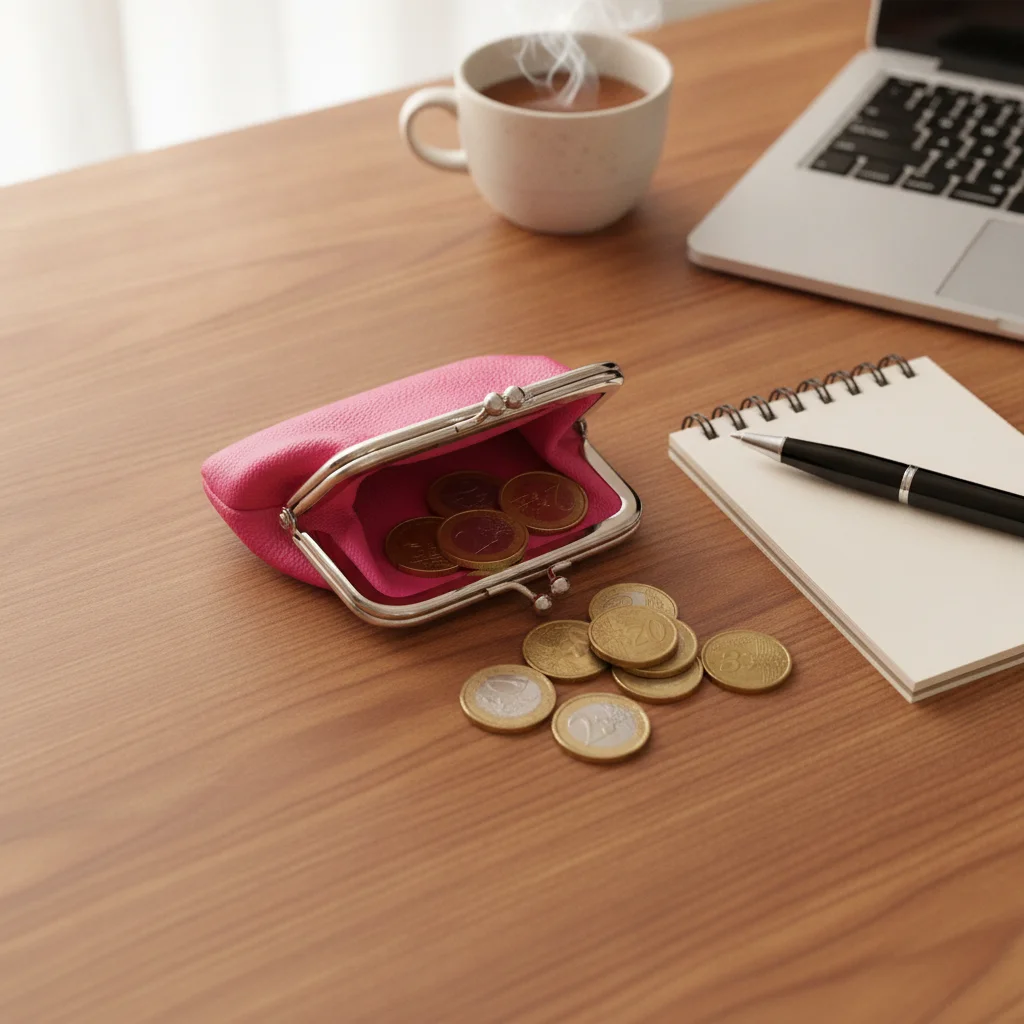 Fashion Design Korean Style Double Layer Coin Purse Solid Color PU Short Clutch Bag Wallets Storage Bag Card Holder Outdoor