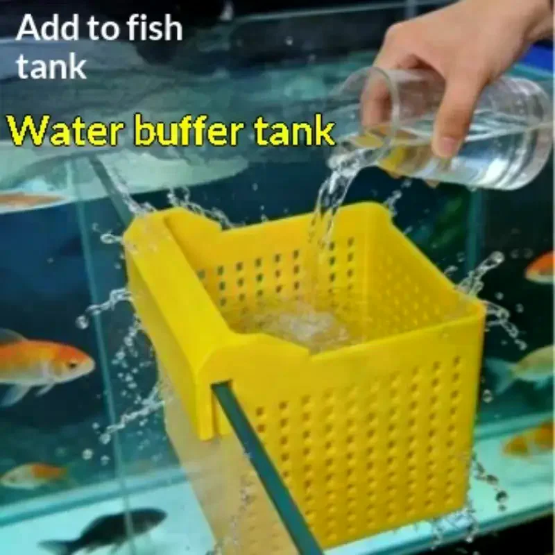 Water Change Dispenser Fish Tank Hang-On Buffer Filter Box Aquarium Water Flow Diffuser Protect Aquascape From Impact