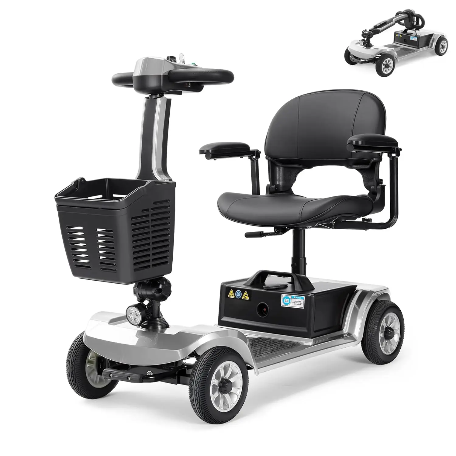 

Мобильные скутеры для пожилых людей и взрослых, 4-колесный электрический скутер для путешествий с двумя съемными аккумуляторами, на заказ