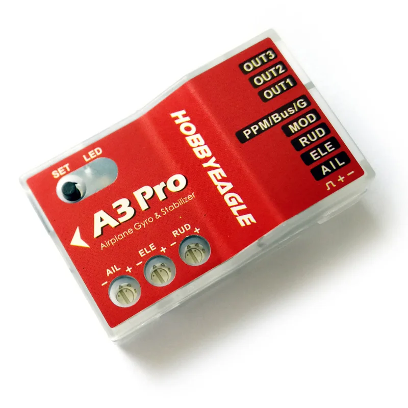 HobbyEagle A3 pro / A3 Pro V2 Avião RC Controlador de vôo Sistema estabilizador Giroscópio para avião Copter de asa fixa