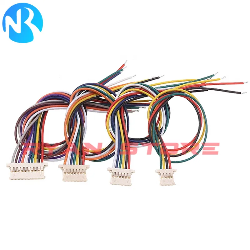 5 قطعة 1.25 مللي متر سلك طرفي رفيع للغاية 100 200 300 مللي متر سلك كابلات الموصلات 51146 LCD MX1.25 2P 3P 4P 5P 6Pin واحد/مزدوج الرأس #4