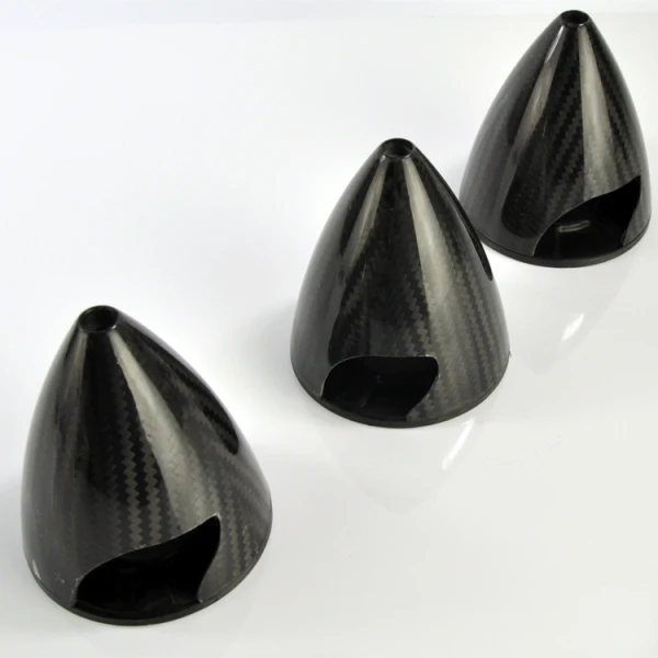 Carbon Fiber Spinner Nose Cone 1.75 2 2.5 3 4 5 6 7 inch for Large Scale RC Airplane High-End Propeller Hub Cover Multiple Sizes