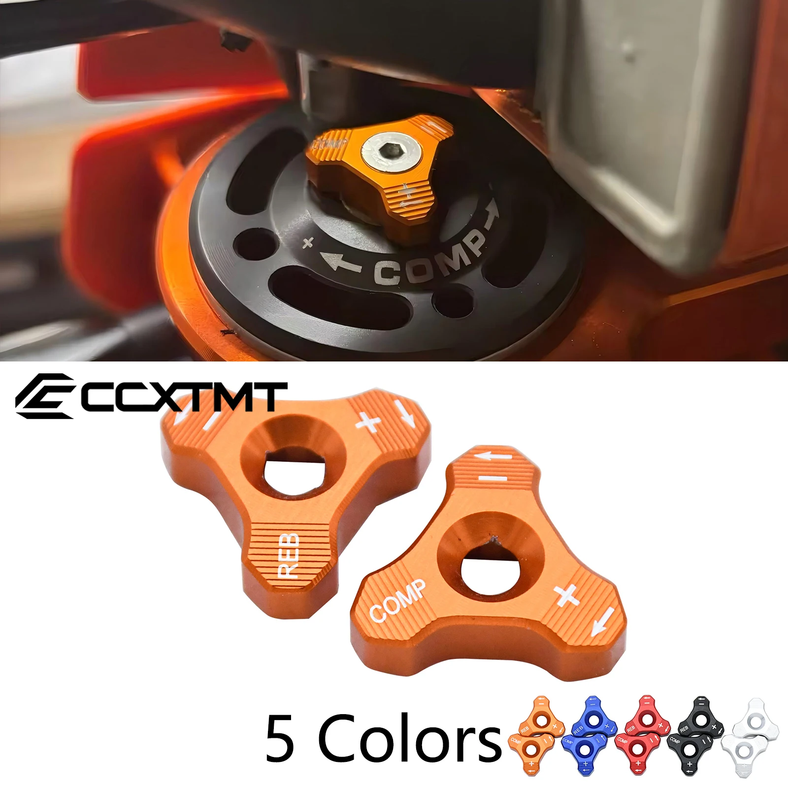 Boulon de réglage de bouton d'amortisseur de fourche de moto 48mm, pour KTM 1050 1090 1190 Adventure R 2013-2018 1290 Super Adventure R 2018