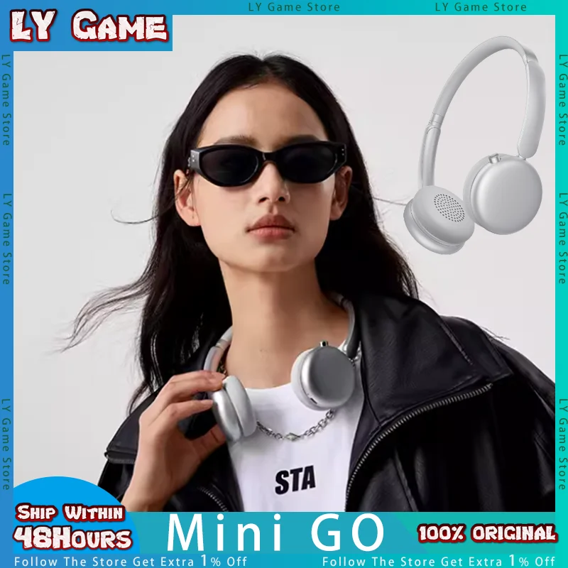 FingerTime MiniGo Wireless Bluetooth Headband Headphones With Dynamic Head Tracking ANC Active Noise Cancellation Custom Headset