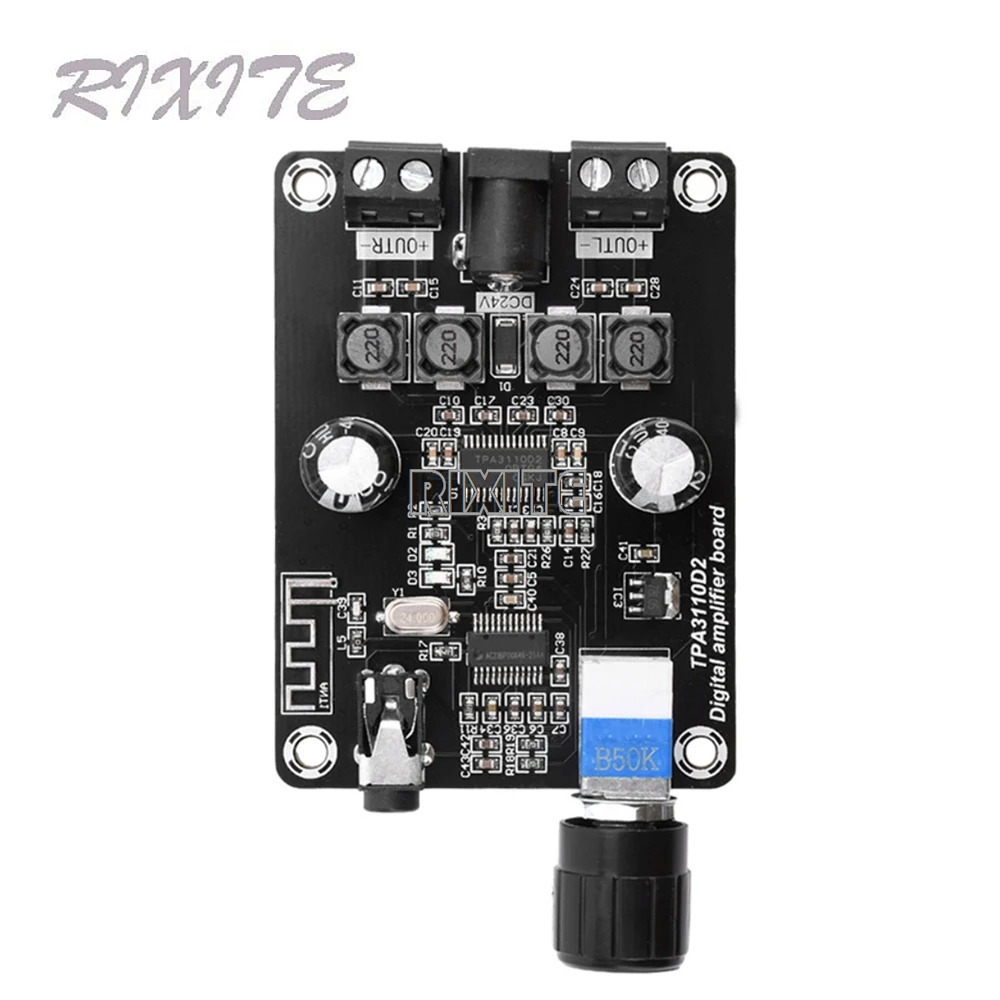 XH-A238 ユニバーサルアンプボード Bluetooth 5.0 TPA3110D2 オーディオアンプデュアルチャンネル 30 ワット * 2 HiFi ステレオホームアンプ DC12-24V