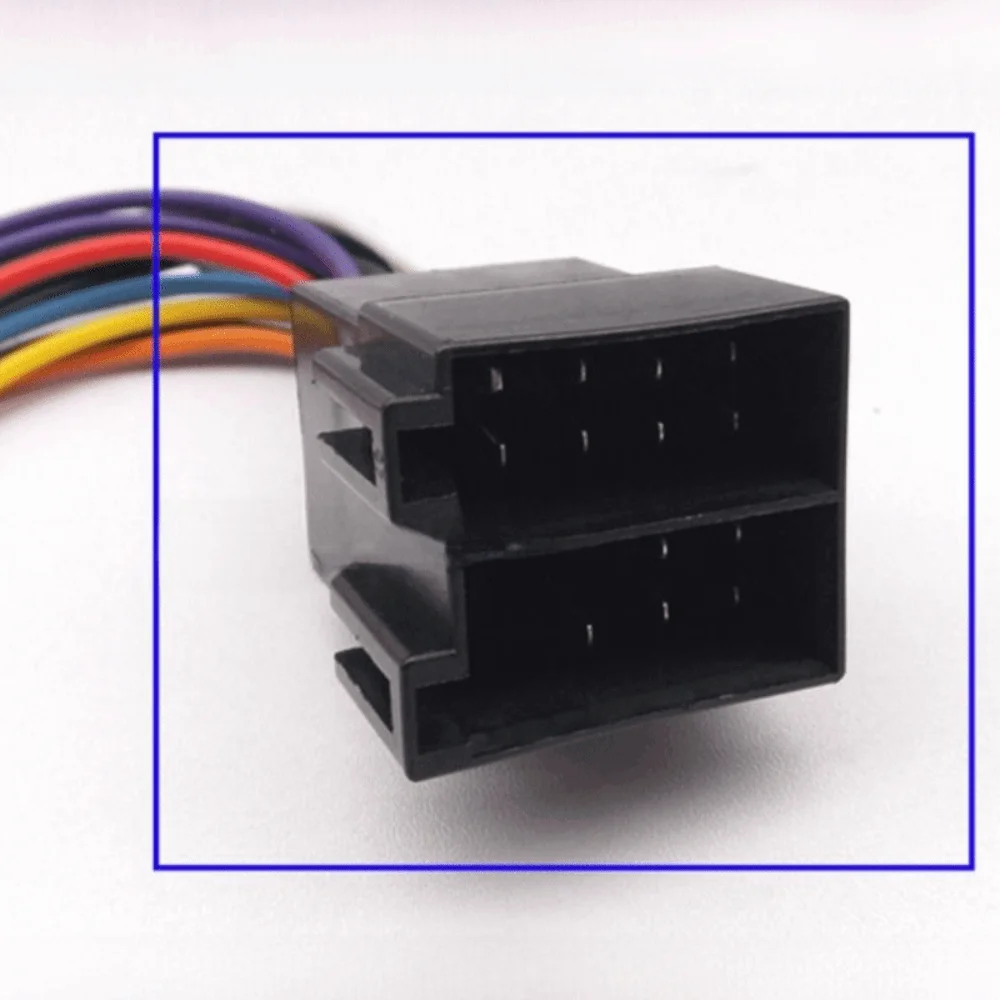 Copper Wire Car Stereo Radio Cable Adapter Lightweight Plug Play Wire Harness Stable Transmission ISO Cable Adapter Plug Play
