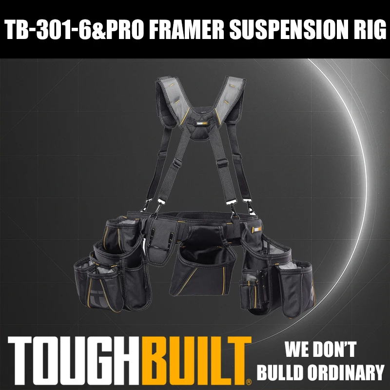 

TOUGHBUILT TB-301-6 Pro Framer Suspension Rig Набор инструментов для моделирования 6-в-1, утолщенный и износостойкий