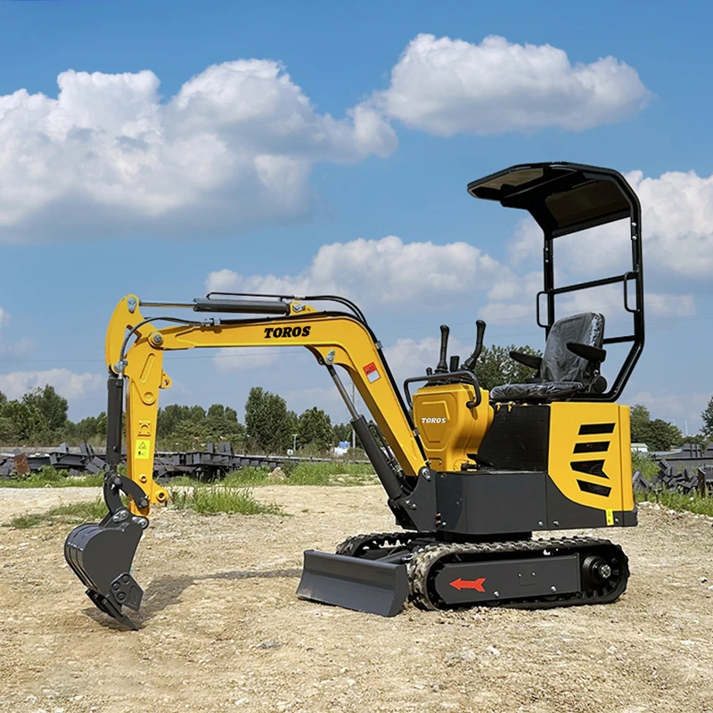 China Factory Mini Excavator 1 Ton EPA CE Crawler Micro Digger Hydraulic Farm Small Excavator 1000kg Digger Customized For Sale