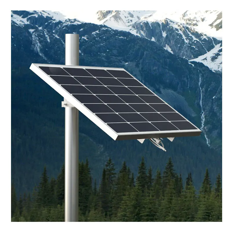 Plug and Play 60W-120W DC Solar Power System with MPPT Controller 80W-100W 12V Solar Panels for CCTV for Pole Solar System