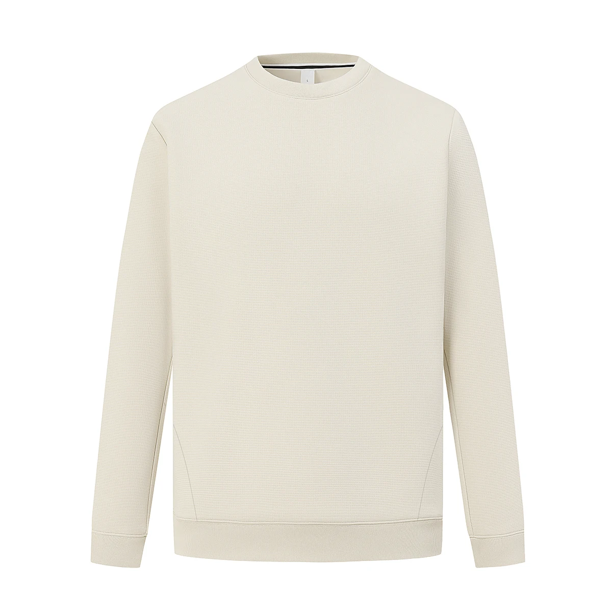 Men's Solid Color Long Sleeved High-quality Solid Color Round Neck T-shirt Autumn Winter Youth Couple Outfit With Multiple