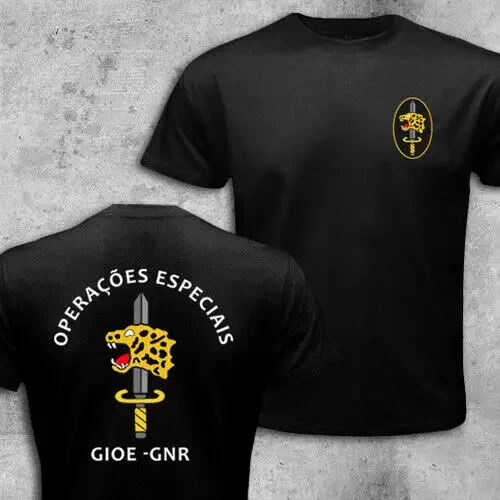 Portugal GNR National Guard Gendarmerie GIOE Special Forces Unit T-Shirt Short Sleeve Casual Cotton O-Neck Men Shirts