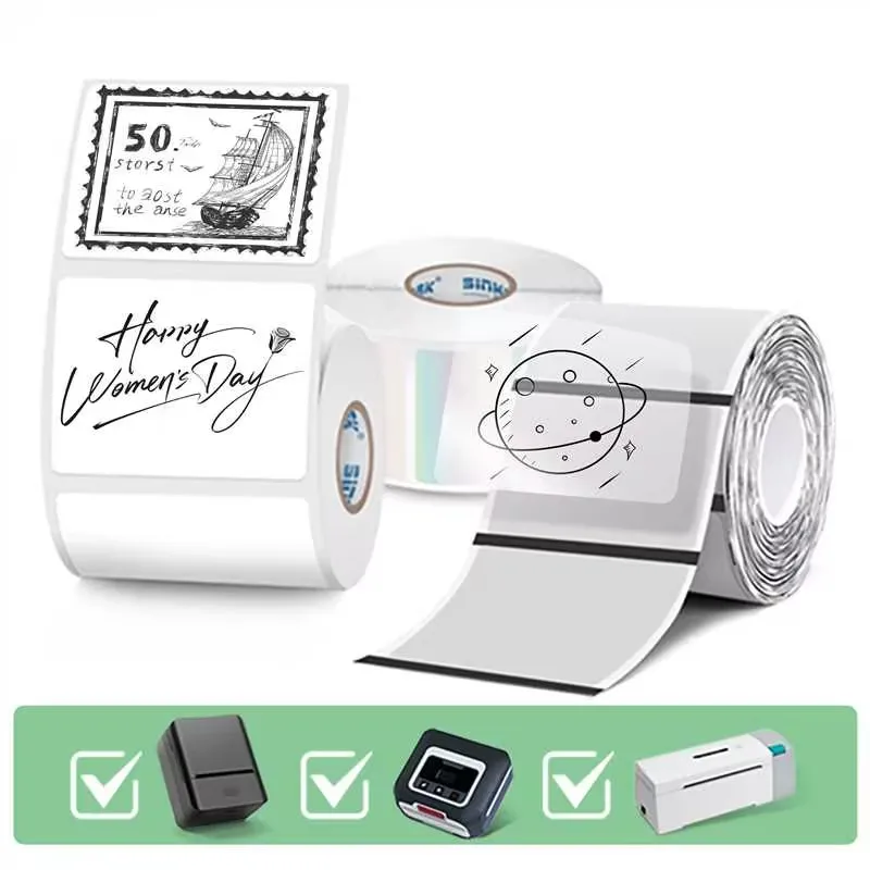 Holographic Thermal Sticker Paper Rolls for Printers