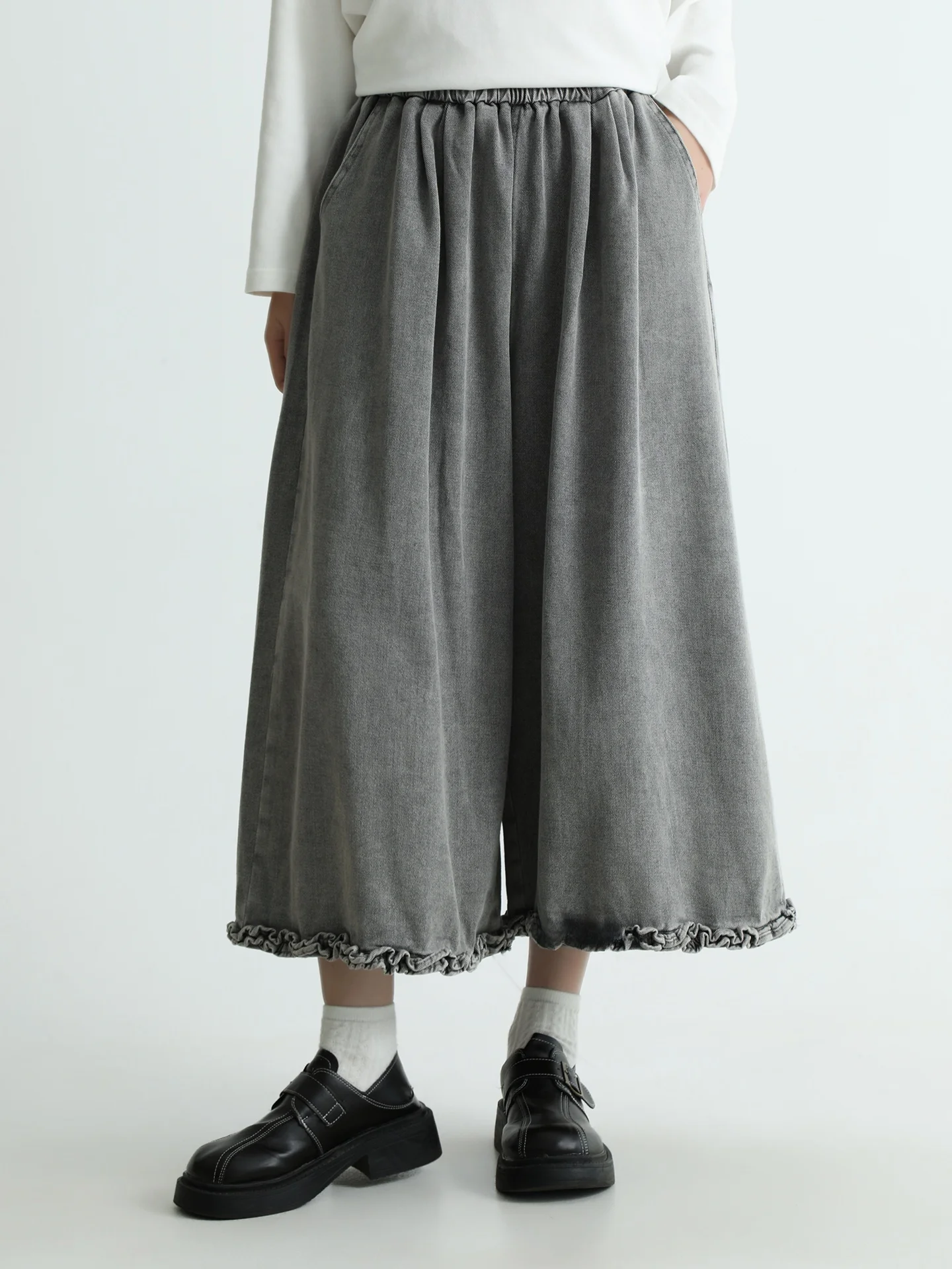 

Boeren Floral Trim Denim Jeans Women's High Waist Straight Leg Pants Spring New Sle Artistic Versatile Slimming Cotton