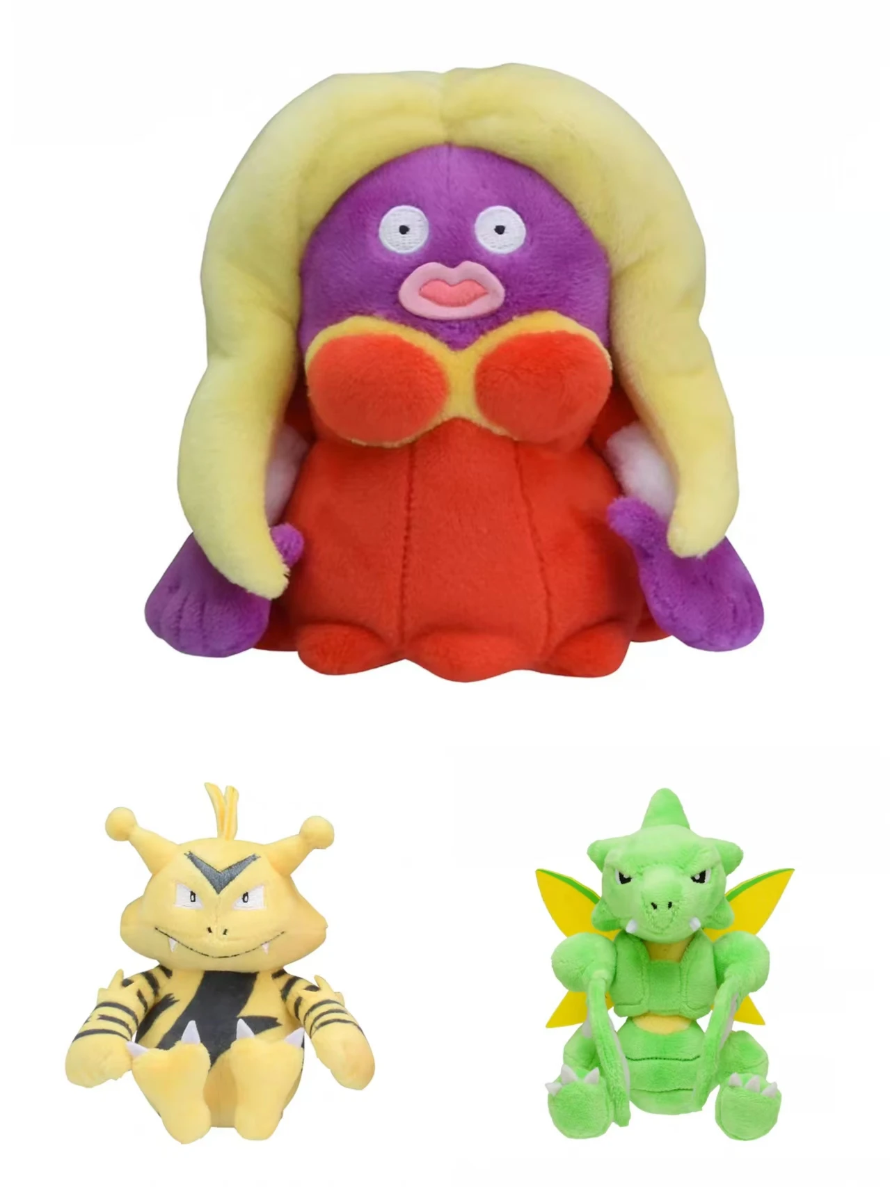 Japanese Pokémon  Fit/palm Collection Jynx Scyther Electabuzz Plush Doll Sleeping Doll Children's Birthday and Christmas Gifts