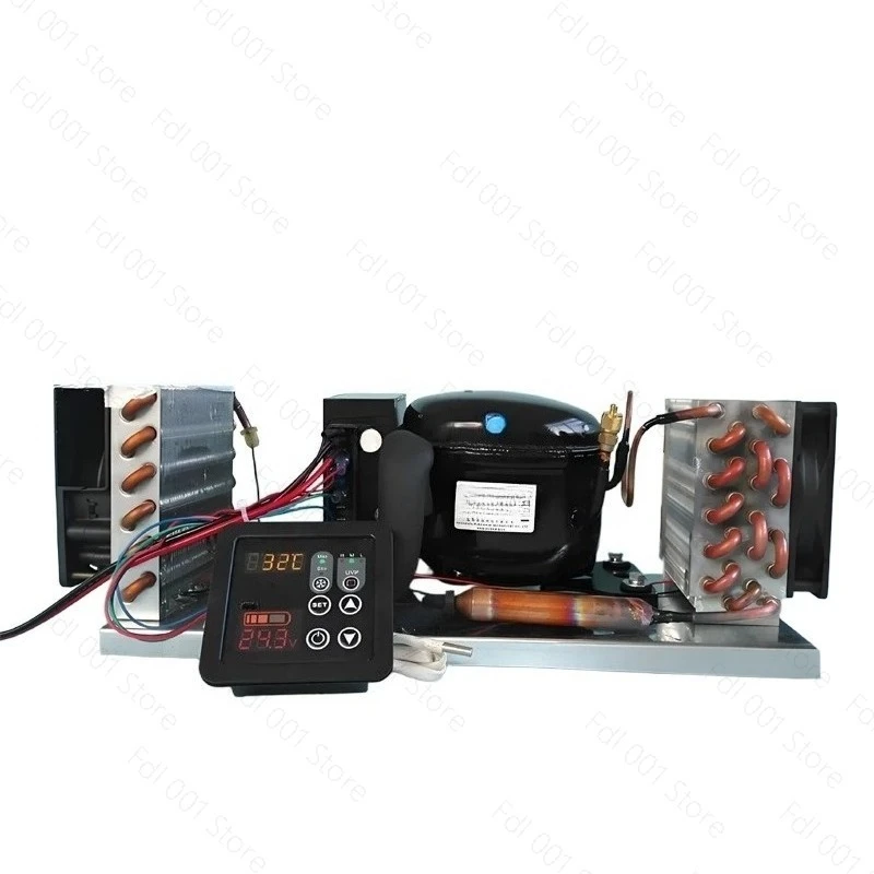 Mini Air-Cooled Integrated Unit Assembly 12V24V48V Start-Up Refrigeration Micro Air Conditioning Unit