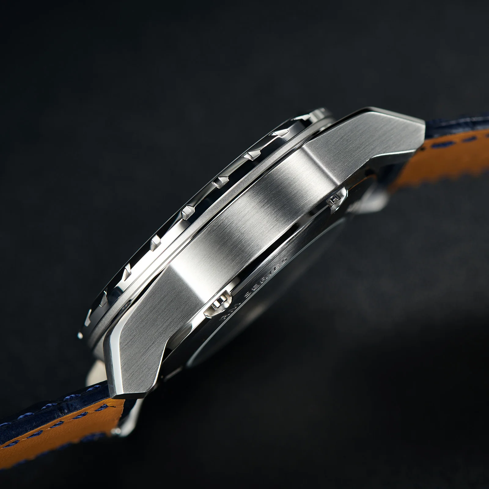 OBLVLO мужские автоматические часы 42 мм роскошные часы механические наручные часы скелетон 50 м водостойкий сапфировый светящийся кожаный ремешок NH70