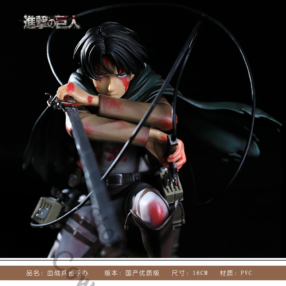 

Attack on Titan Levi Ackerman Anime Garage Kits Doll Puppet Pvc Model Toys Plaything Cospaly Cartoon Gift Desktop Decorate