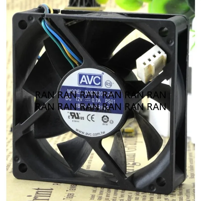 New Fan for AVC DA07020T12U 7020 12V 0.7A 7cm 4-wire Temperature Control Large Air Volume Fan 70x70x20mm