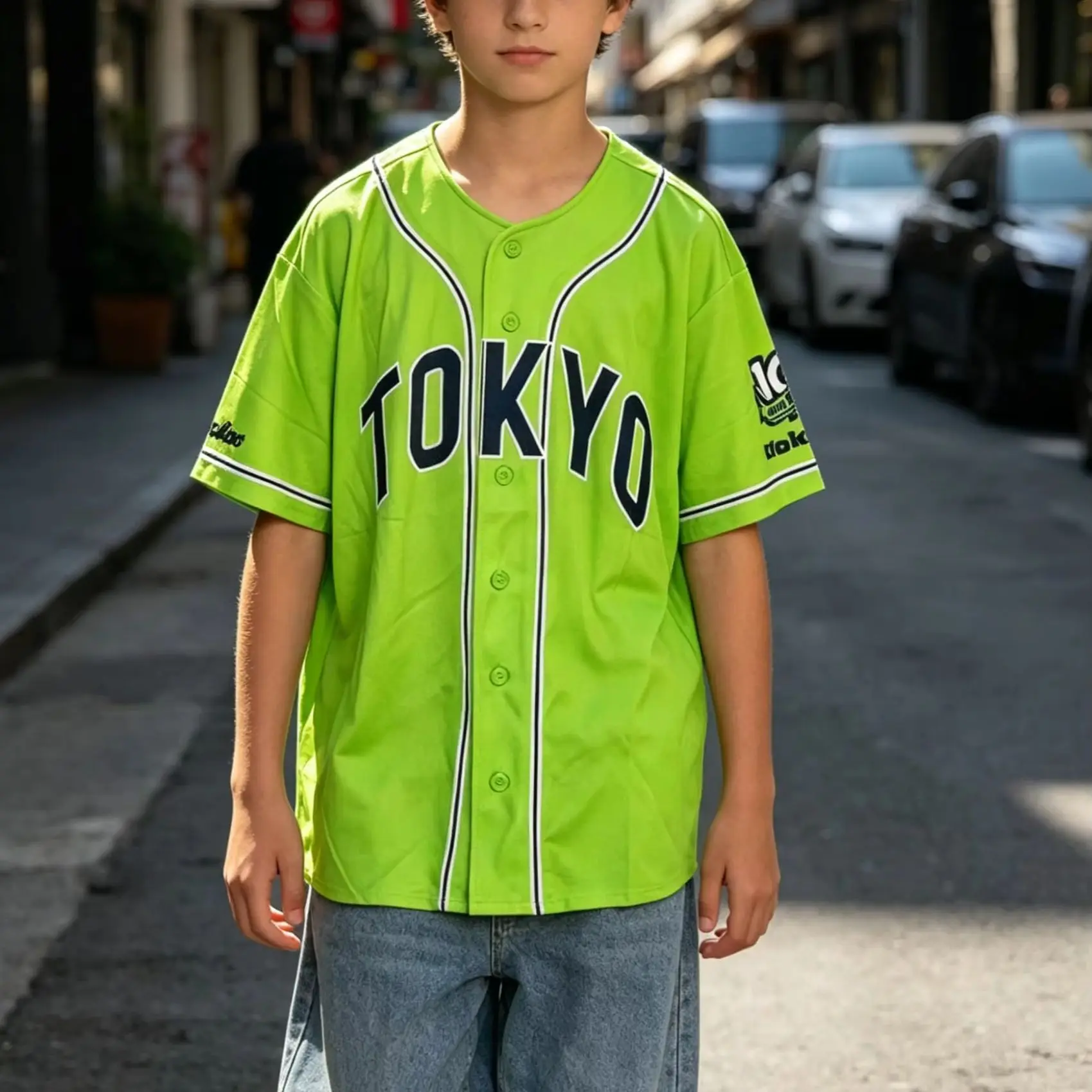 Harajuku Hip Hop Top Men T Shirt Women Tee Boys Top Adults Children Parent Child Quick dry kids short sleeves Baseball uniform