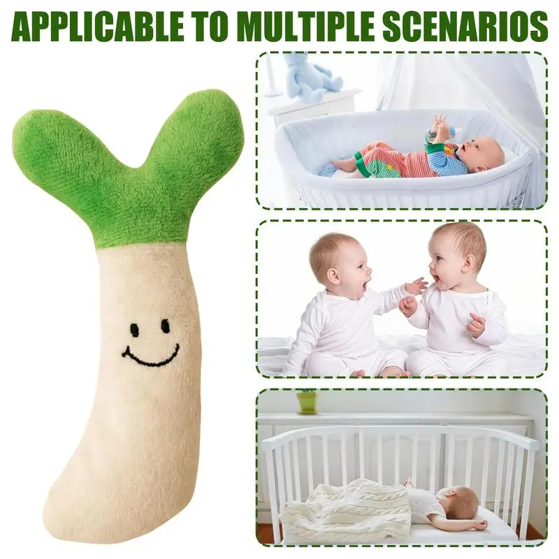 Soothing Baby Toy For Sleep Soft Plush Corn Stuffed Calming Bean Sprout Washable Cuddly Interactive Sensory Cozy For Car Seat