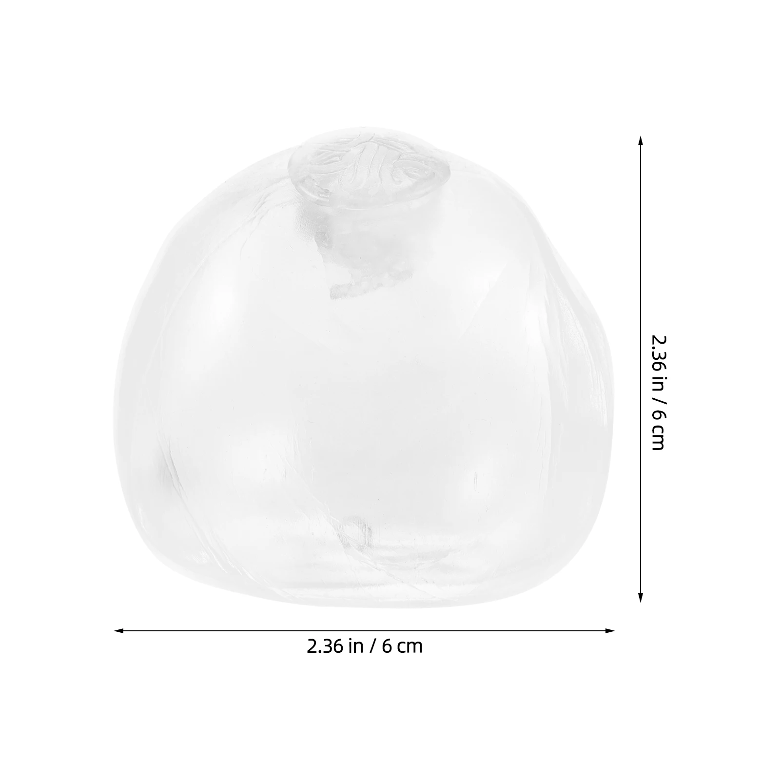 อุปกรณ์เสริม 20 ชิ้น ลูกบอลใส TPR สำหรับงาน DIY บีบได้ เติมไส้ได้ ใช้แทนเปลือกบอลบีบคลายเครียด สำหรับงานฝีมือ