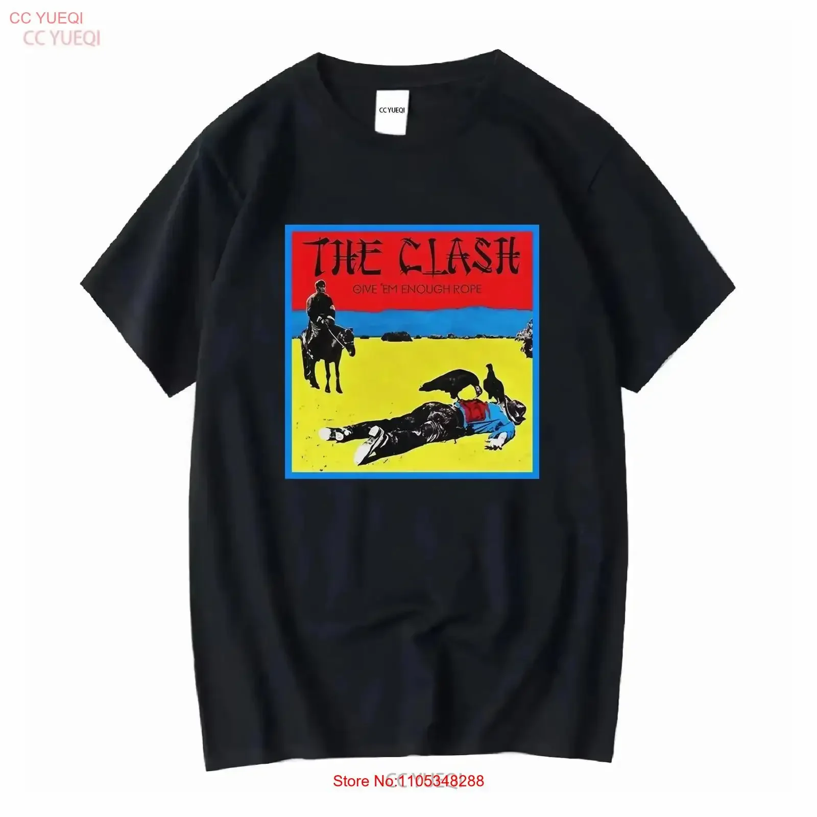 THE CLASH GIVE EM ENOUGH ROPE T Shirt Cotton White S to 5XL K3725 vintage Washed Top For Everyday Wear streetwear homme
