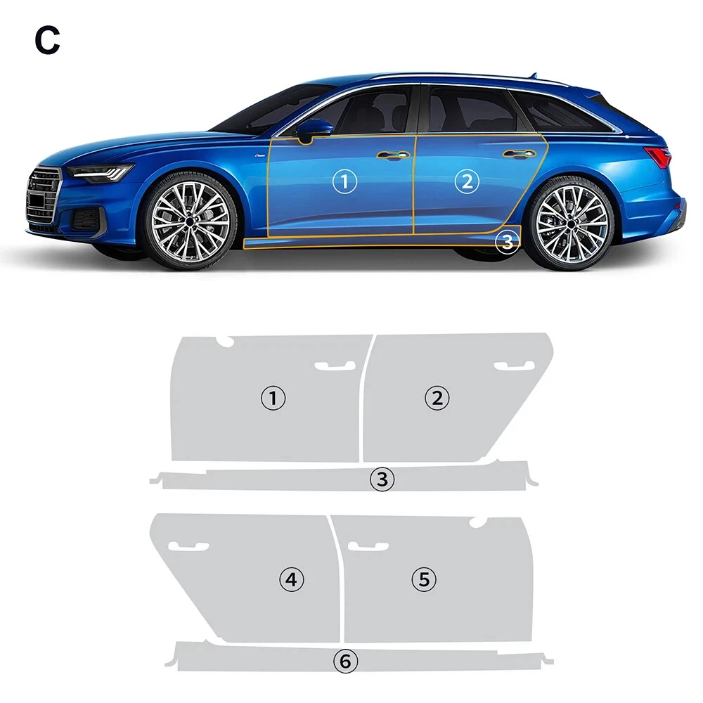 

8.5Mil Pre-cut PPF Kit For Audi A6 Avant S Line 2019-2024 TPU Clear Paint Protection Film Scratch-Resistant Exterior Accessories