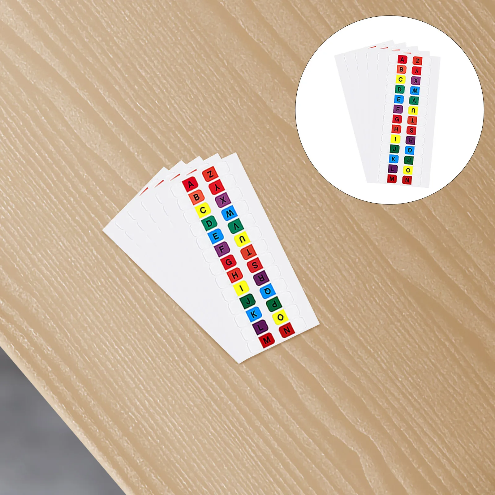 10 Sheets Assorted Alphabet Tabs Small Page Markers for Books Sticky Flags Notepad Index Labels Office Study Accessories