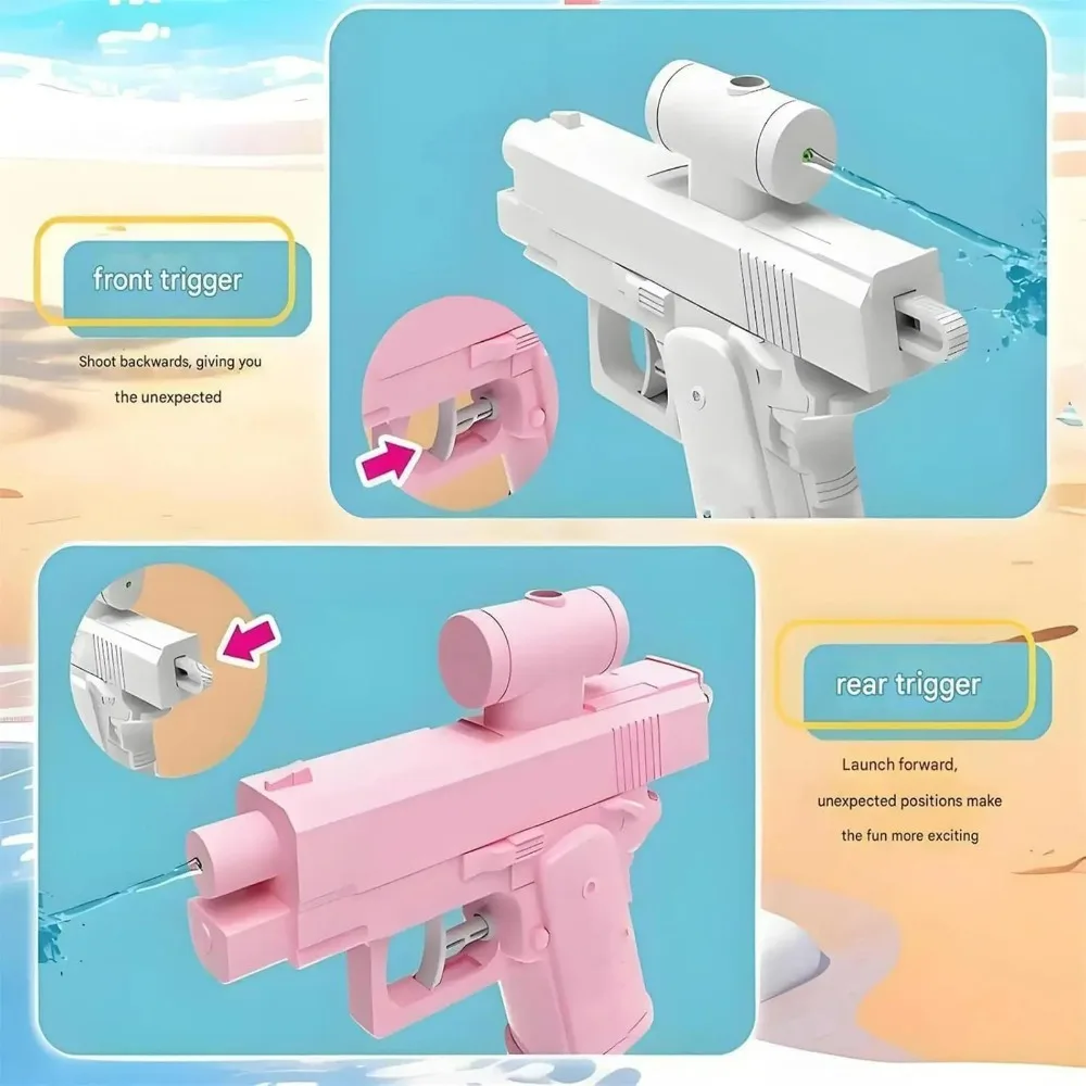 

Reverse Water Spray Squirter Toys Interactive Summer Outdoor Play Water Guns Double Directional Water Spray Splashing Game