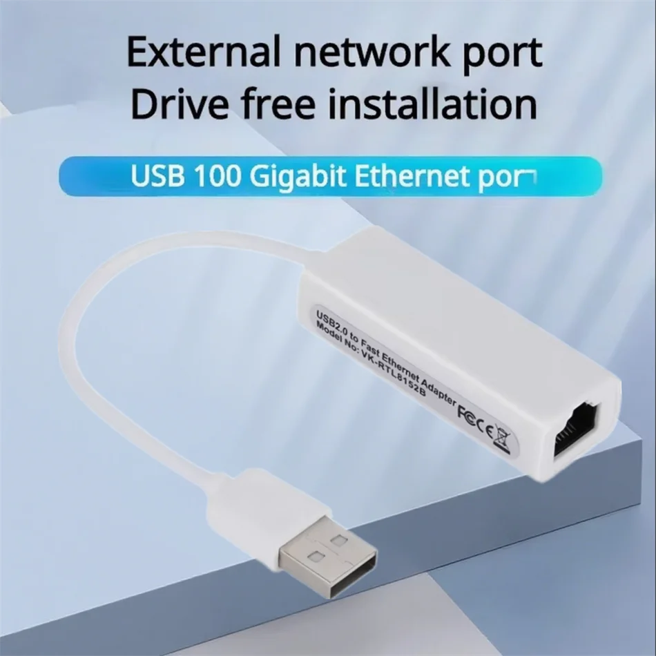 USB 2.0 Ethernet-адаптер Сетевая карта USB-RJ45 10/100 Мбит/с Lan Интернет-кабель для MacBook PC Windows XP 7 8 10 LUX Android