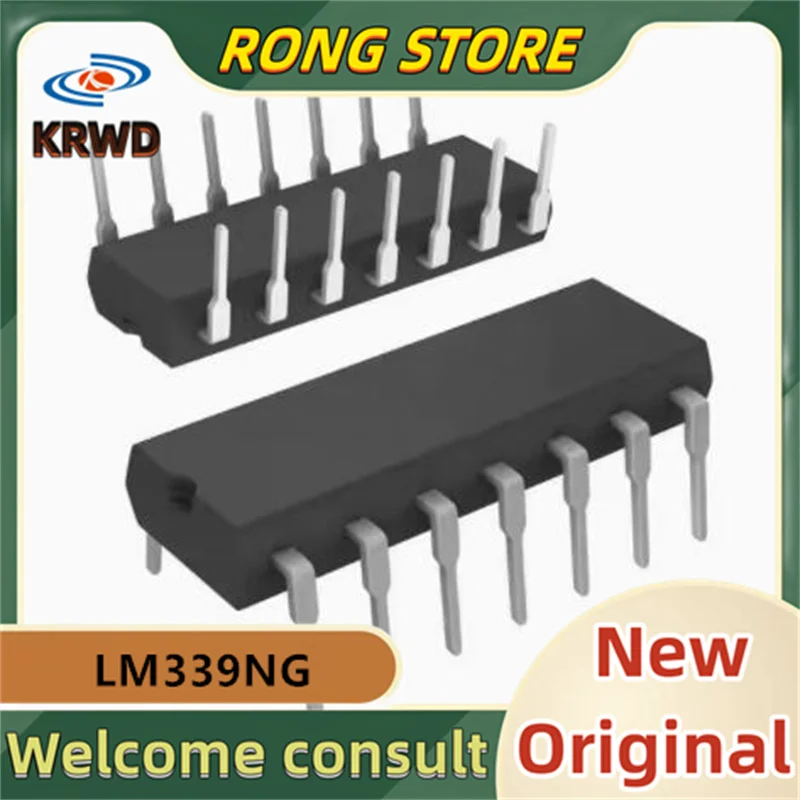 (10PCS)  New and Original Chip IC LM339NG LM339N DIP14