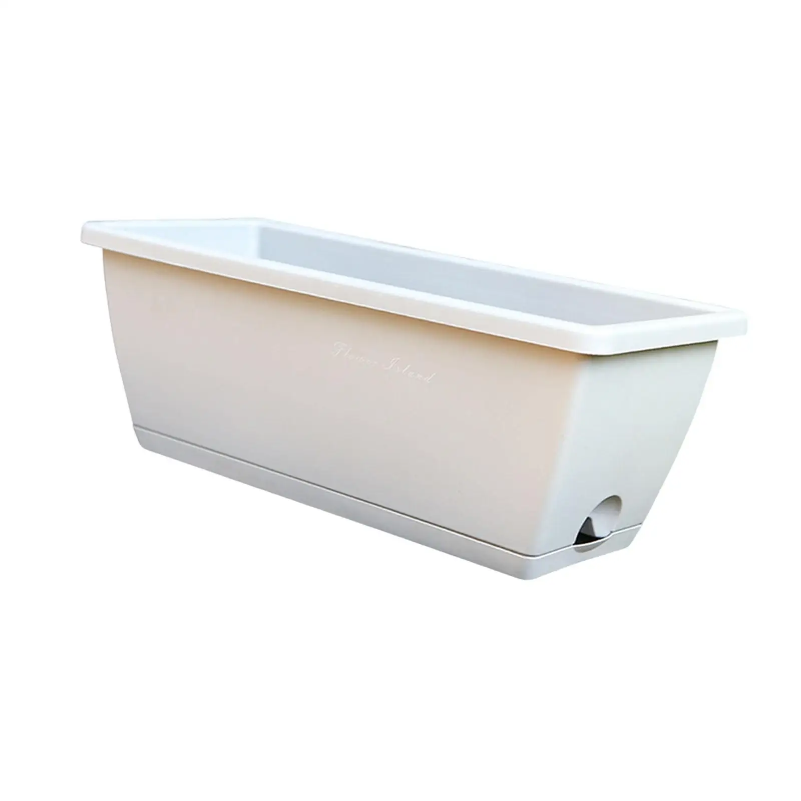 Window Box Planter Vegetables Growing Container Multifunction with Drainage Holes for Garden Balcony Windowsill Indoor Porch