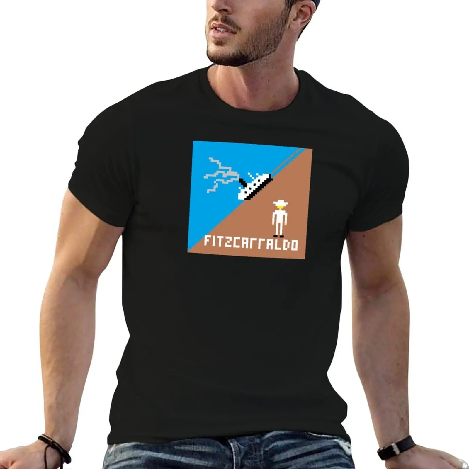 

Fitzcarraldo Pixel T-Shirt black cotton t-shirt plain for man package cotton t shirt pack man t shirts graphic T-shirt