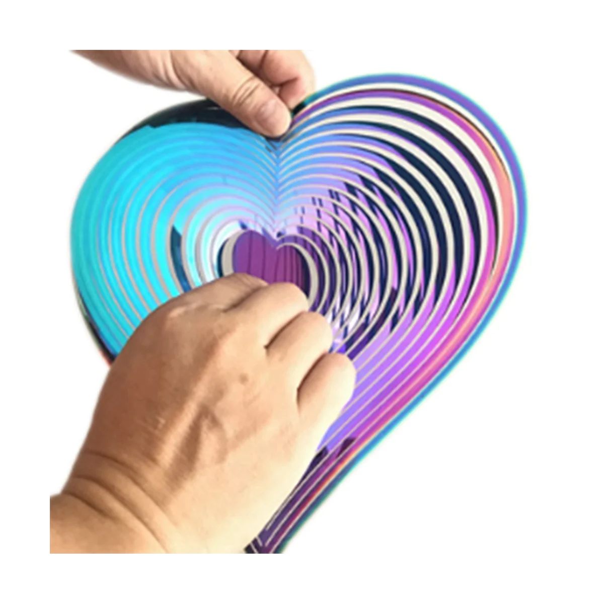 3D obrotowe dzwonki wiatrowe wiatraczek na prezent do ogrodu ślubnego na zewnątrz estetyczne wisząca dekoracja 20x36cm