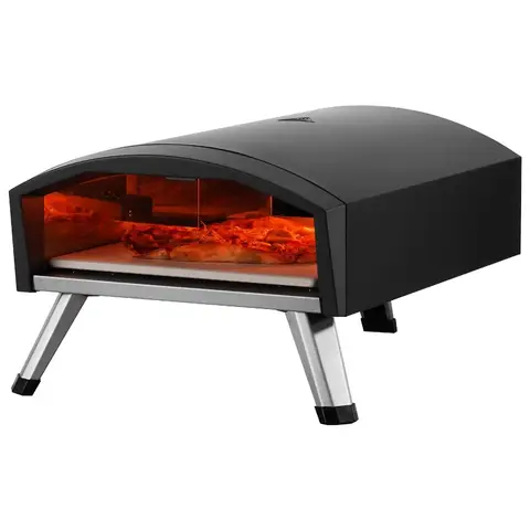 12 Outdoor Pizza Oven Portable Gas Oven Iron Spray Foldable for Camping