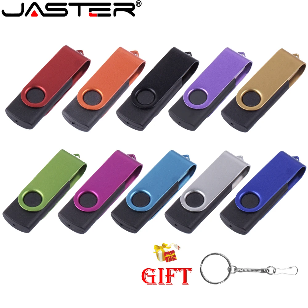 Free Key Chain USB Flash Drive Purple Pen Drive 64GB Black Blue Memory Stick Pink Green Pendrive Orange U Disk Creative Gift 32G