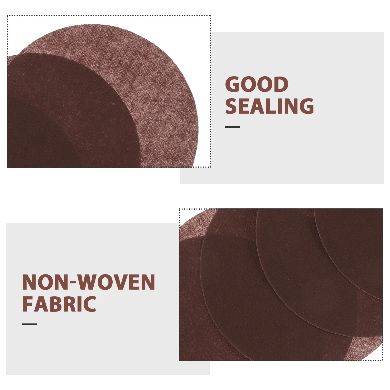 

1 Set Wide Mouth Jar Lids Sealing Supplies Food Storage Caps Nonwoven Fabric Tea Jar Seal Lid Diy Sealing Material Rustic Style