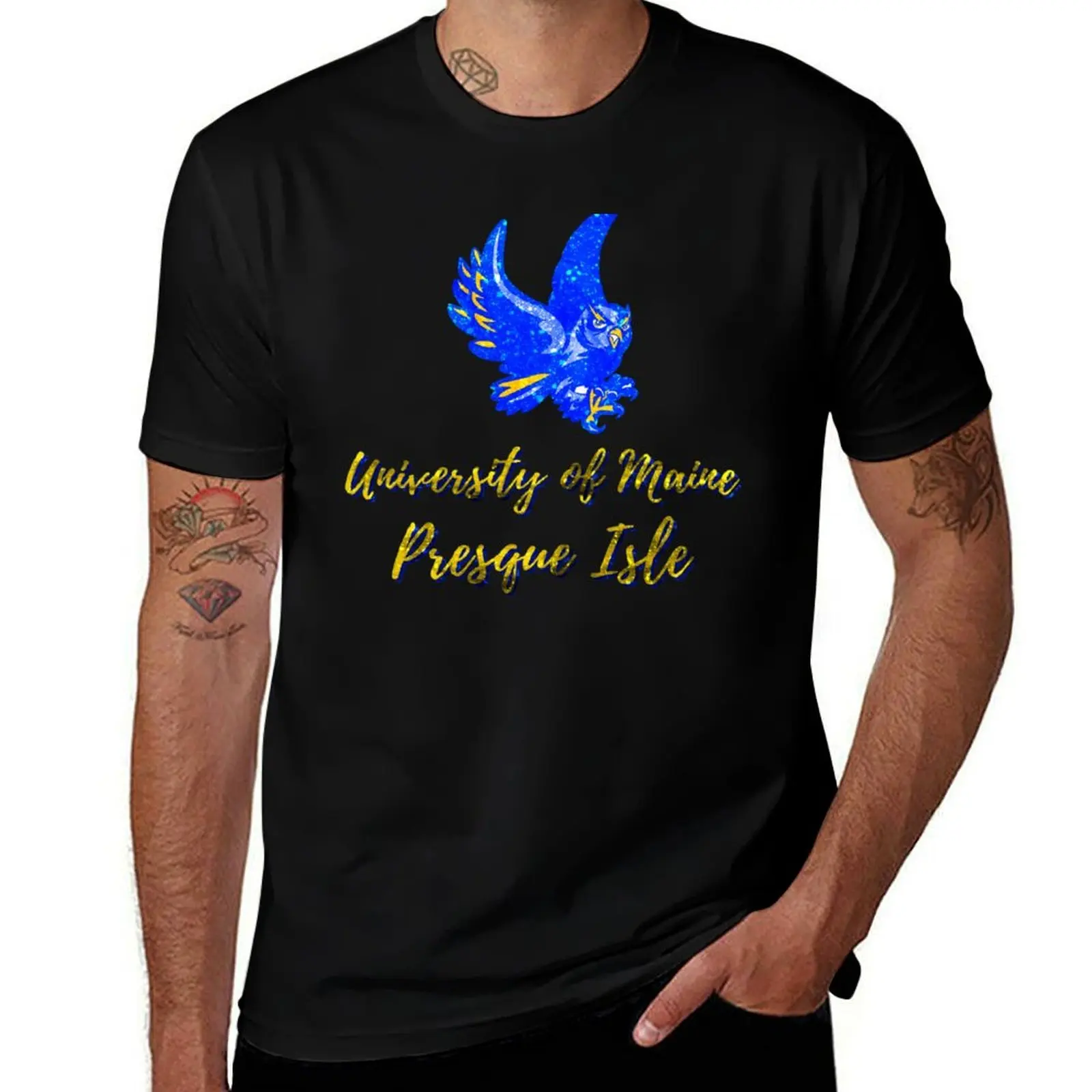 Glitter University of Maine Presque Isle (1) T-Shirt Christmas Casual Short Sleeve Top