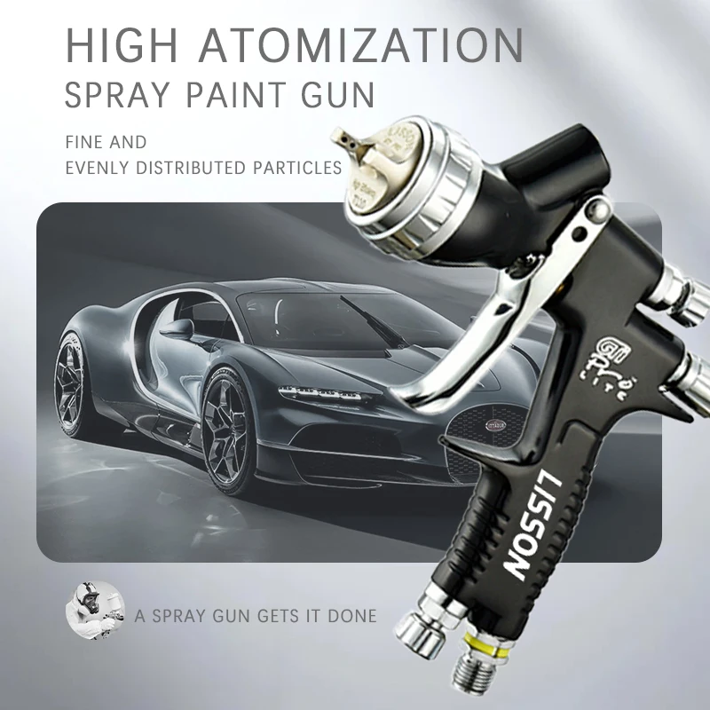 

Профессиональный пистолет-распылитель HVLP 1,3 мм GTI Pro Lite 600cc Распылитель-распылитель для автомобильной мебели Праймер Арнош и верхнее покрытие