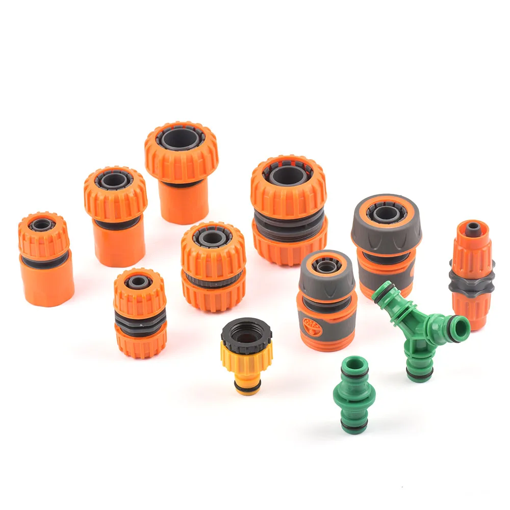 Gartenschlauch-Schnellverbinder 1/2 3/4 1 Zoll Rohrkupplung Wasserstopp-Verbinder 32/20/16mm Reparaturverbindung Bewässerungssystem