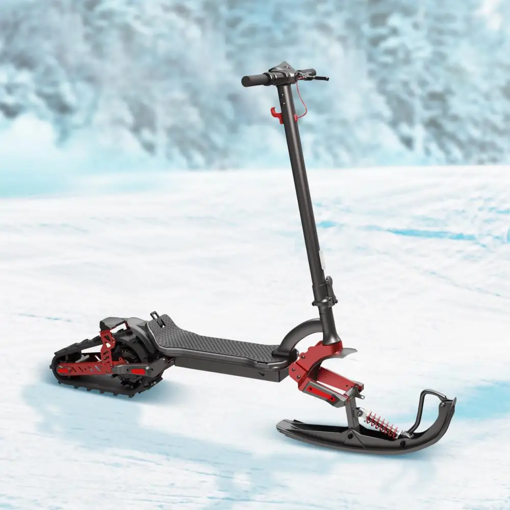 Winter Sled 48V 20Ah 2000W Motor Electric Snow Scooter with Snow Kit for All Terrain Off Road Tracked EScooter
