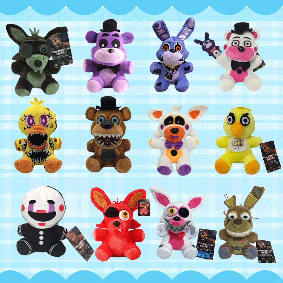 2026年新作 ナイトキュート ぬいぐるみ ゲームドール ボニーベア フォクシー 漫画風ぬいぐるみ フレディ おもちゃ 子供向けギフト
