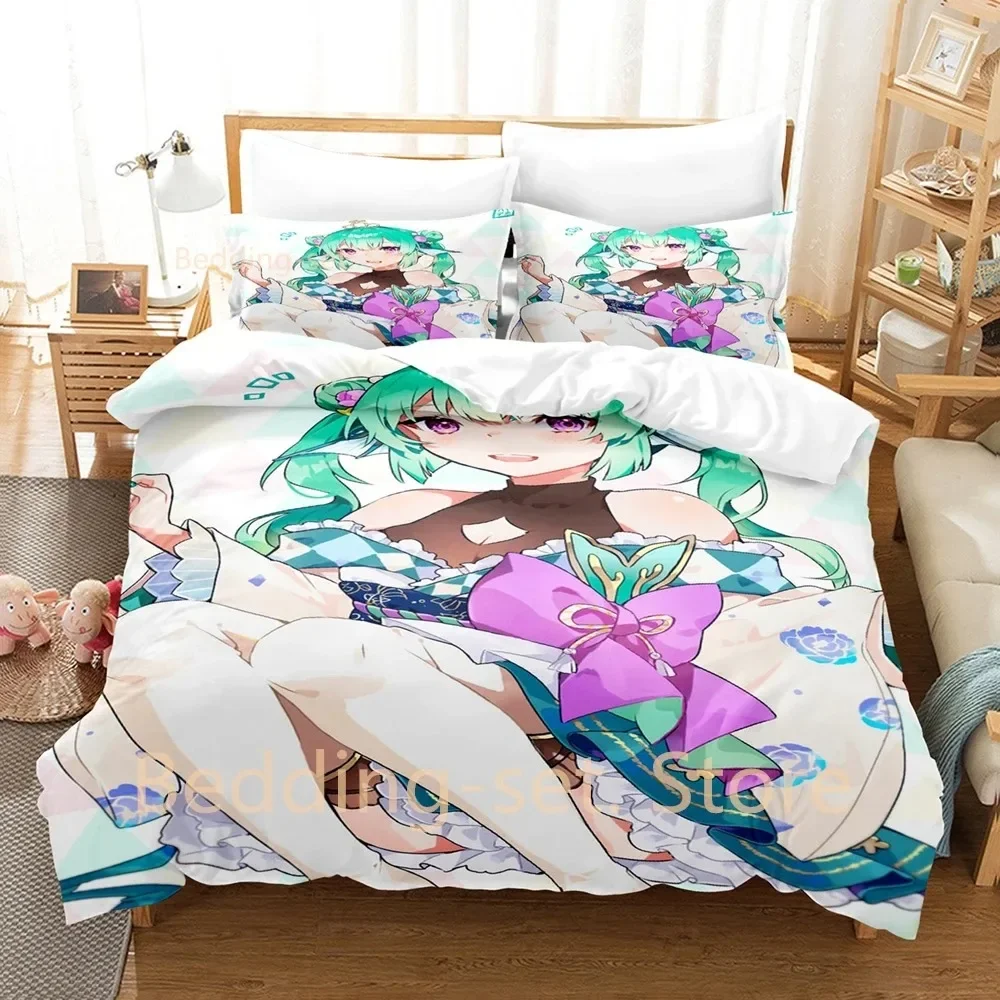 2024 Finana Ryugu Bedding Set Single Twin Full Queen King Size Bed Set Adult Kid Bedroom Duvetcover Sets 3D Anime Bed Sheet Set - view 5