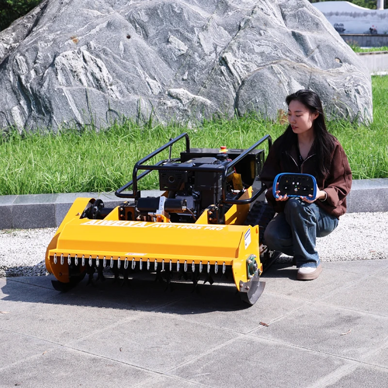 Customized Intelligent Automatic Lawn Mower, Multi-functional Garden Farm Lawn Mower, Crawler-type Remote Lawn Mower