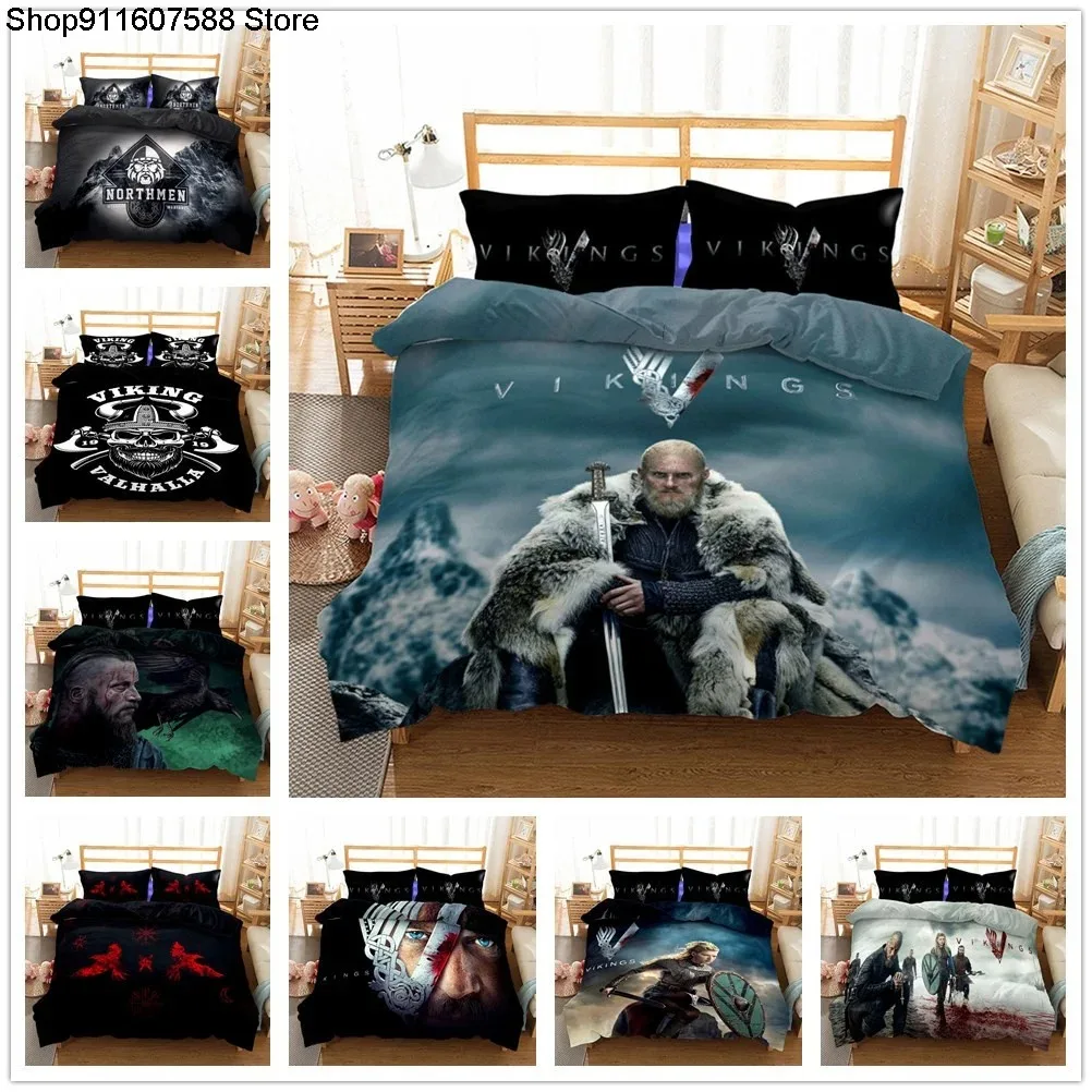 

Viking Legend Double 3PC Bedding Set Femir Winnick Standen Brighton Gusta S.Single 2PC Pillowcase Duvet Cover Kint Home Textile