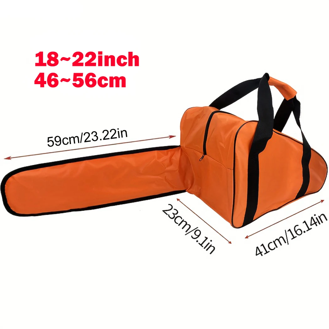 Heavy-Duty Chainsaw Carry Bag, Adjustable Oxford Fabric Tool Storage, Portable for 18', 22', Chainsaws & Accessories 1 Pack