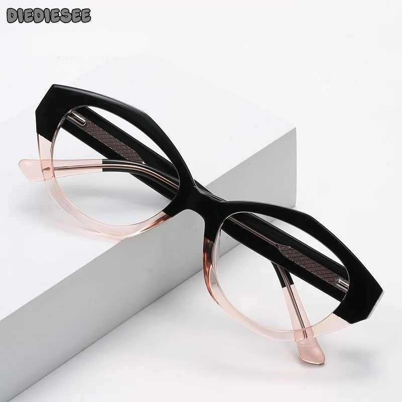 

DIEDIESEE Retro Anti Blue Light Simple Large Frame Can Be Matched With Myopia And Hyperopia Optical Glasses Frame LS029