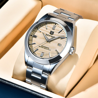 BENYAR 2024 New 40MM Men's Mechanical Watch 50M Waterproof Automatic Diving Watch Luxury Luxury Men's Stainless Steel Watch