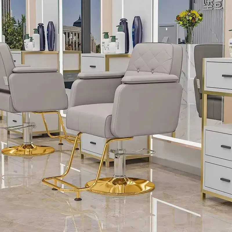 

Luxury Modern Barber Chair Trendy Modern Esthetics Design Barber Chair Comfortable Nordic Silla Barberia Commercial Furniture